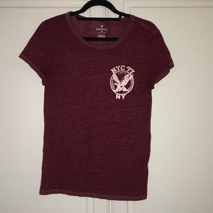 Burgundy Thin T-shirt